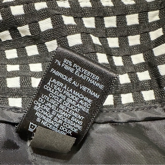 Express Columnist Black & White Checkered Pants with 4 Pockets Size 8R - Picture 11 of 13